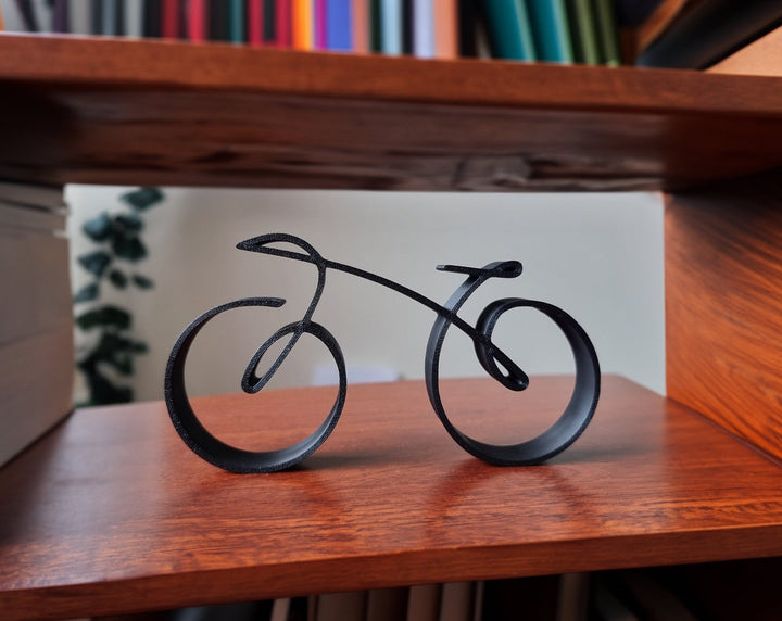 Stornfield | Elegant minimalist bicycle sculpture wireframe style