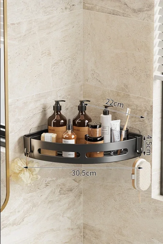 AQUAFIX Self-Adhesive Shower Organizer – Strongly adhesive, drill-free & waterproof Stornfield