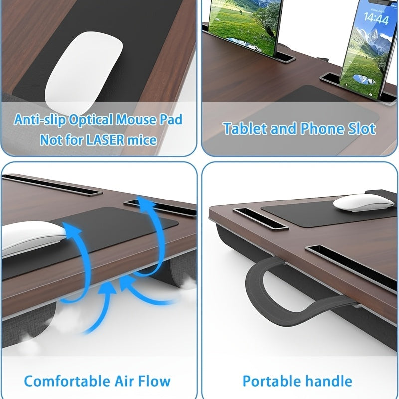 Ergonomic Laptop Holder with Wrist Support and Device Slots | Stornfield
