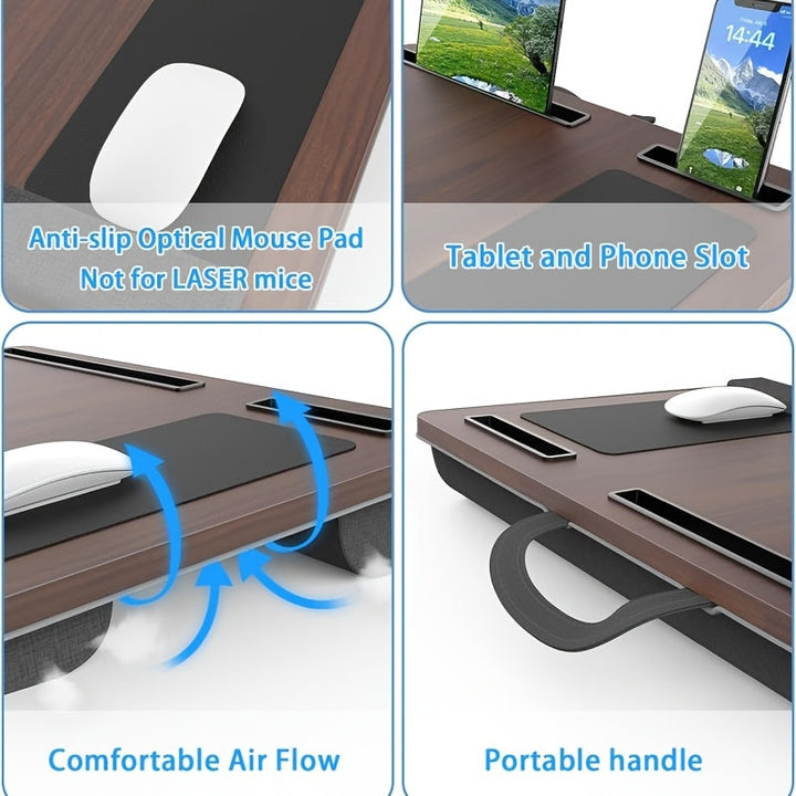 Ergonomic Laptop Holder with Wrist Support and Device Slots | Stornfield