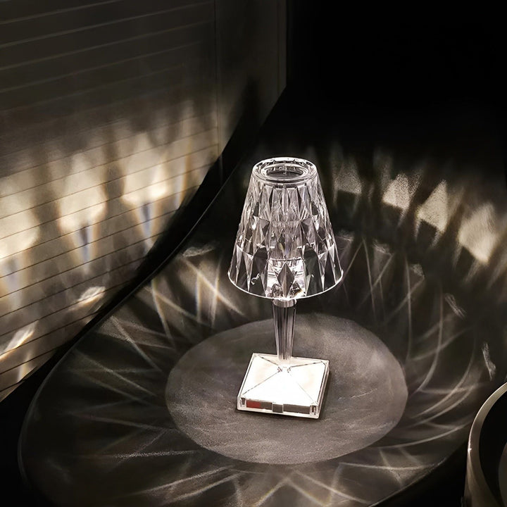 Diamond Glow - Wireless USB Crystal Shine Nightstand Lamp | Stornfield