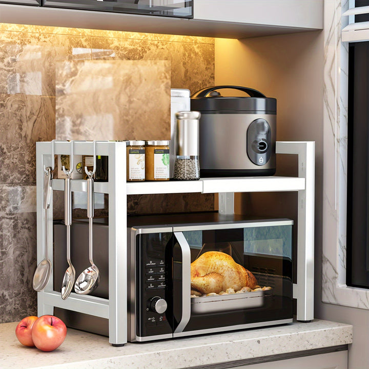 Expandable Microwave Shelf 2 Levels | Stornfield