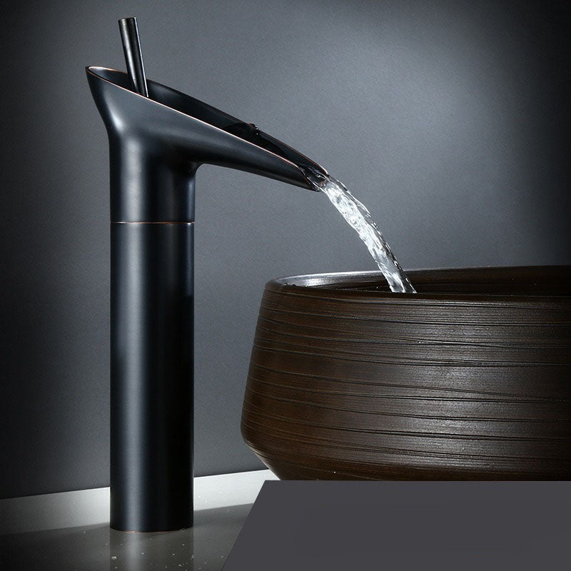 Luxurious Brass Waterfall Sink Faucet for Opulent Bathroom Sinks | Stornfield