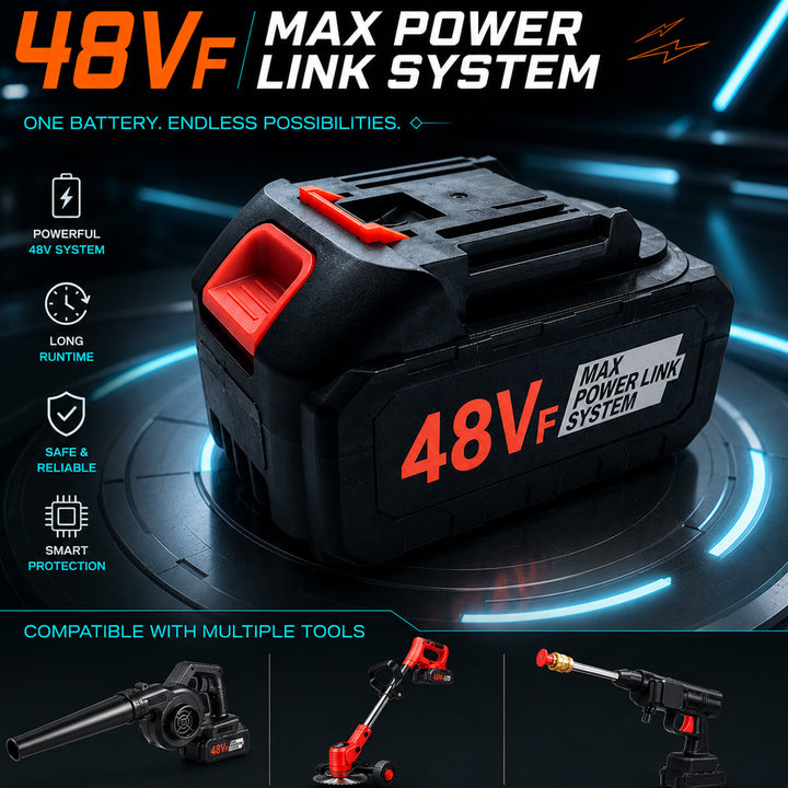 Battery for pressure washer, pole pruner and leaf blower | Stornfield