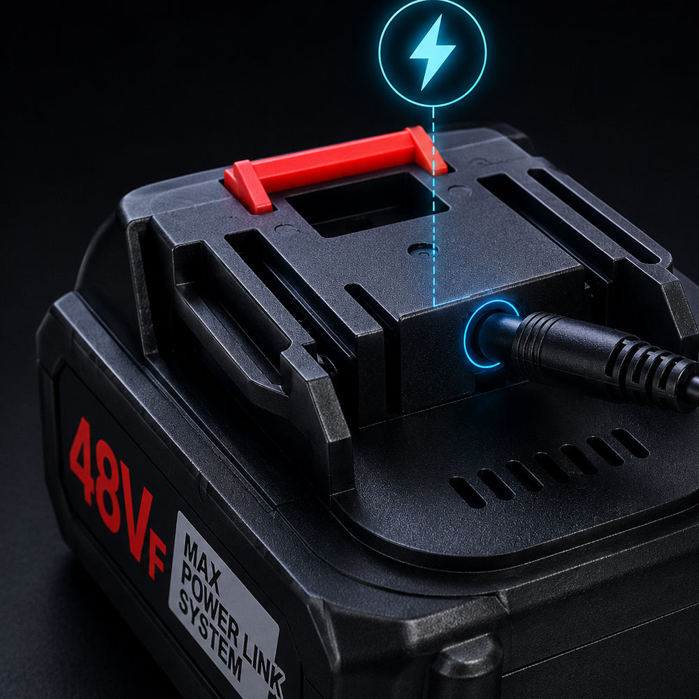 Battery for pressure washer, pole pruner and leaf blower | Stornfield