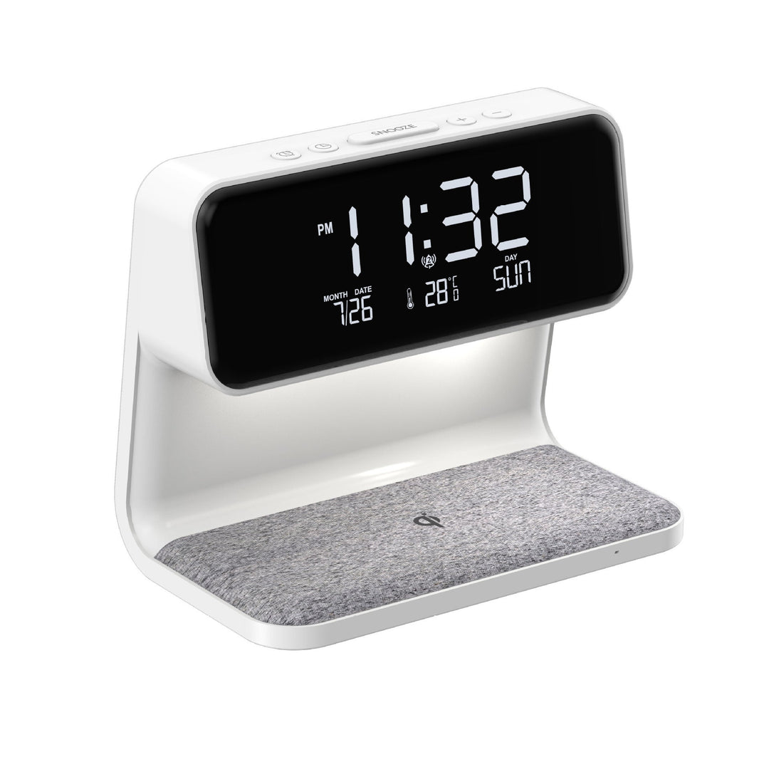 3-in-1 Bedside Lamp Charger Clock | Stornfield