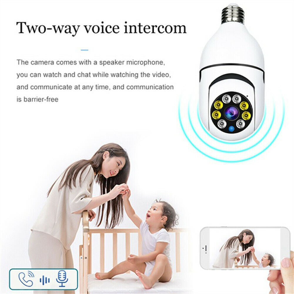 E27 1080P HD WiFi Bulb Security Camera | Stornfield
