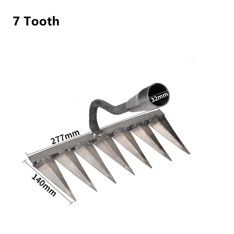 TuinGrijp Carbon Steel Weeding Rake for Garden Maintenance | Stornfield