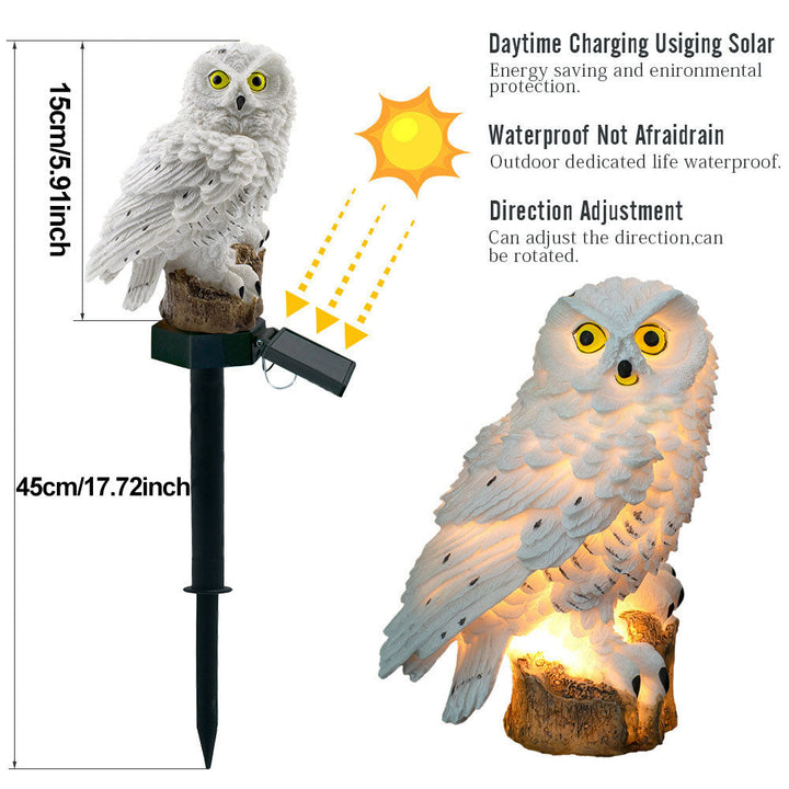 Eco-Friendly Solar Owl Garden Lights (2-Pack) | Stornfield