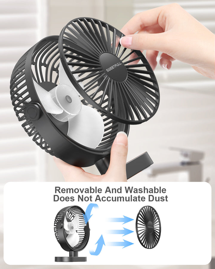 6.5 Inch USB Small Desk Fan for Home Office Car Outdoor Travel | Stornfield