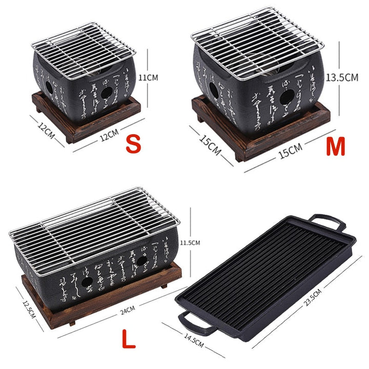 BBQ Grill Charcoal Barbecue Grills Indoor Outdoor BBQ Grill Pan Stove | Stornfield
