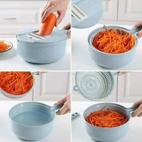 SliceMaster 12-in-1 Vegetable Slicer — Transforms your kitchen into a sparkling clean cooking paradise full of moments of enjoyment | Stornfield