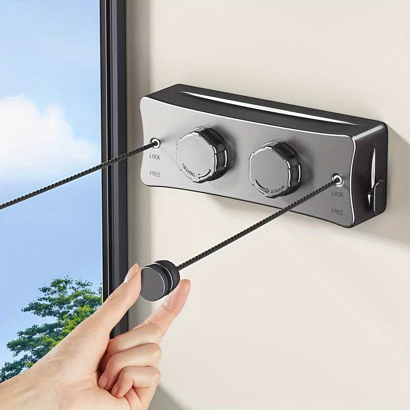 Retractable clothesline stainless steel 5.1 m double line | Stornfield