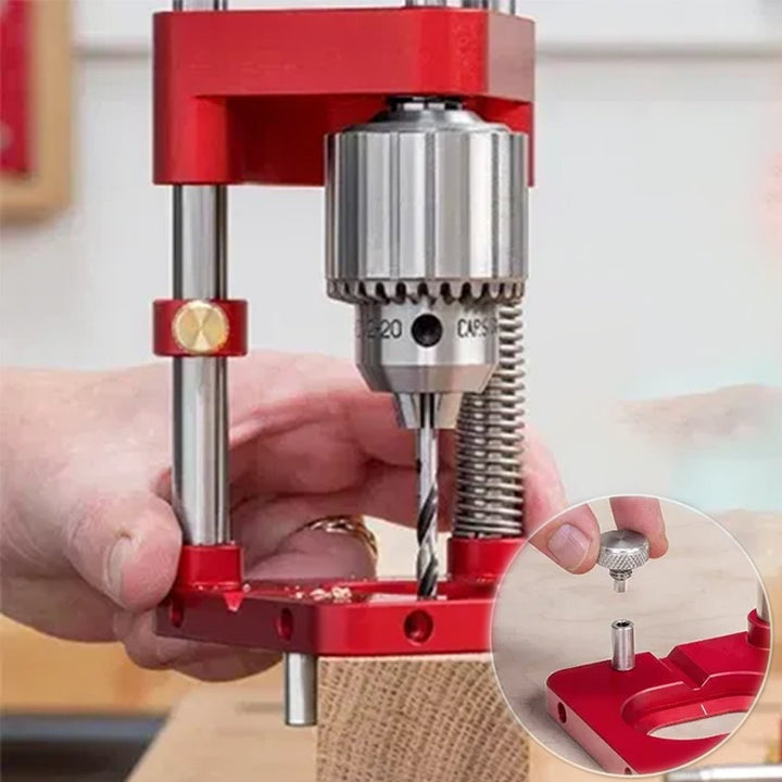 Stornfield | Drill Press Guide for Handheld Drills - Portable & Adjustable Woodworking Jig
