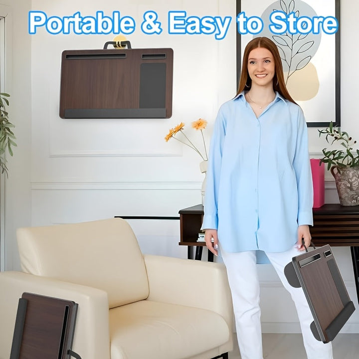 Ergonomic Laptop Holder with Wrist Support and Device Slots | Stornfield