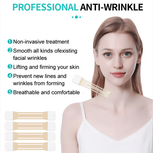 Stornfield | Neck Lifting Tape | Instant Firming & Sculpting Effect | Invisible & Skin-Safe Adhesive