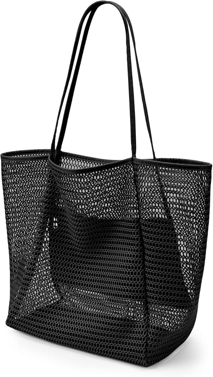 Foldable Mesh Beach Tote Bag with Inner Pocket | Stornfield