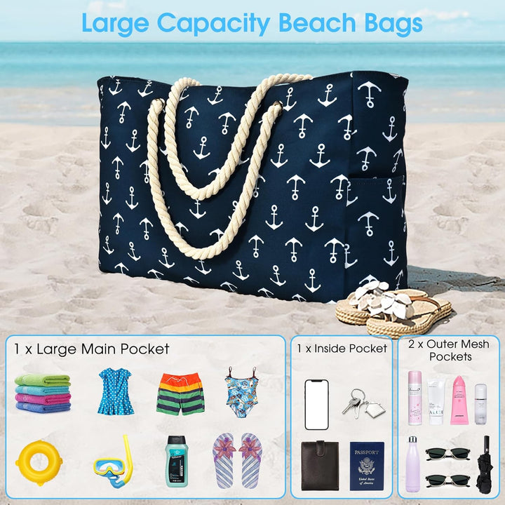 Waterproof Large Tote with Zipped Storage for Work & Play | Stornfield