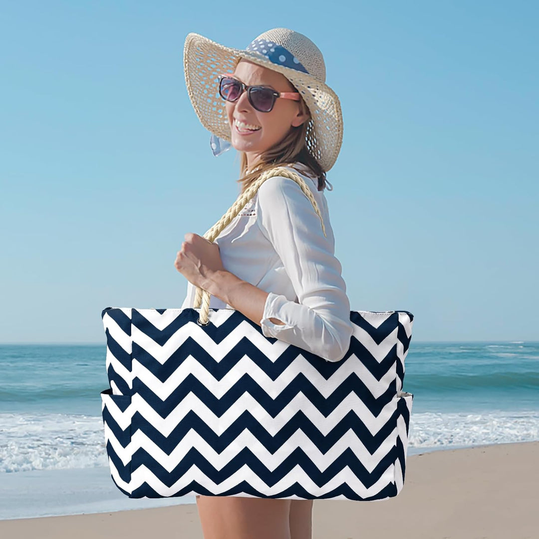 Waterproof Large Tote with Zipped Storage for Work & Play | Stornfield