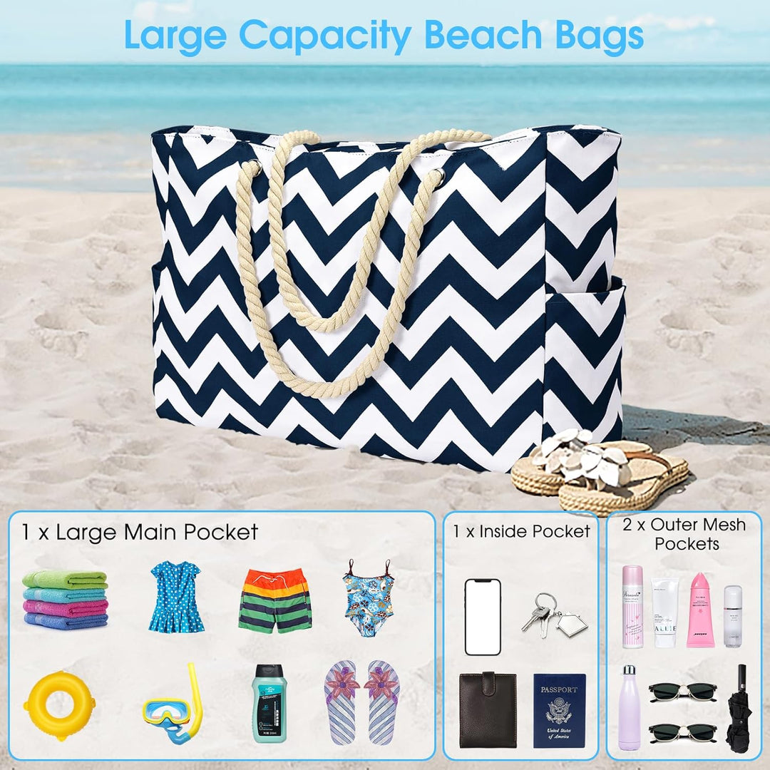 Waterproof Large Tote with Zipped Storage for Work & Play | Stornfield