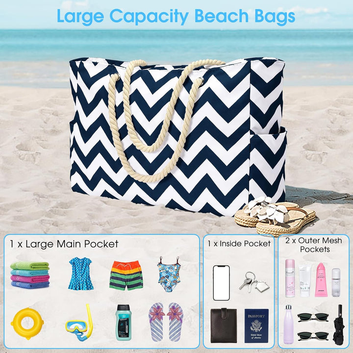 Waterproof Large Tote with Zipped Storage for Work & Play | Stornfield