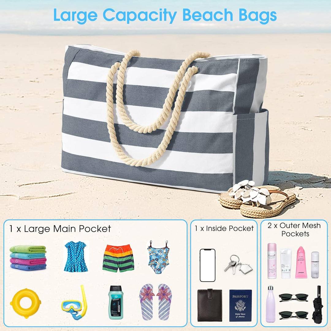 Waterproof Large Tote with Zipped Storage for Work & Play | Stornfield