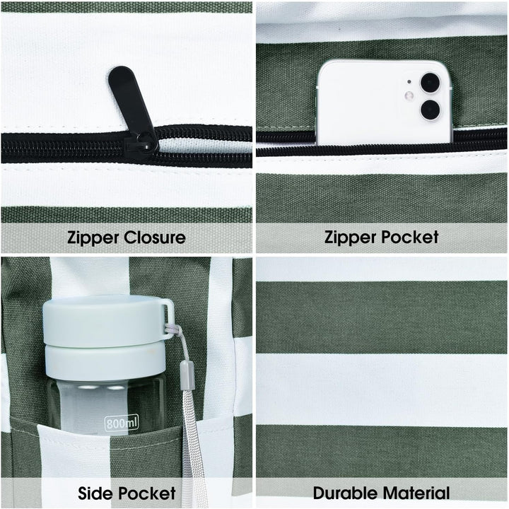 Waterproof Large Tote with Zipped Storage for Work & Play | Stornfield