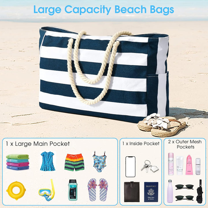 Waterproof Large Tote with Zipped Storage for Work & Play | Stornfield