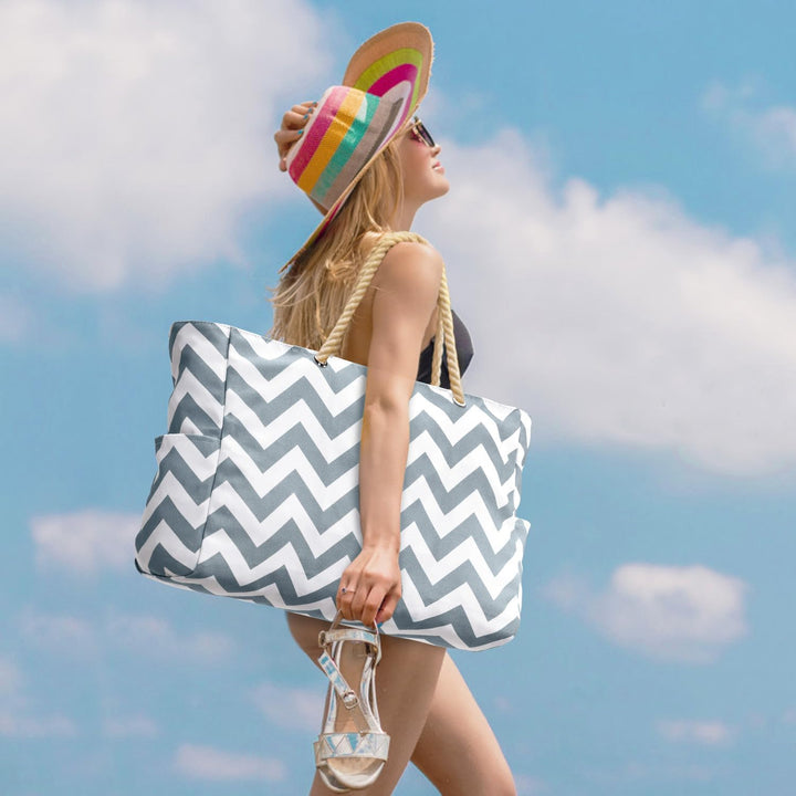Waterproof Large Tote with Zipped Storage for Work & Play | Stornfield