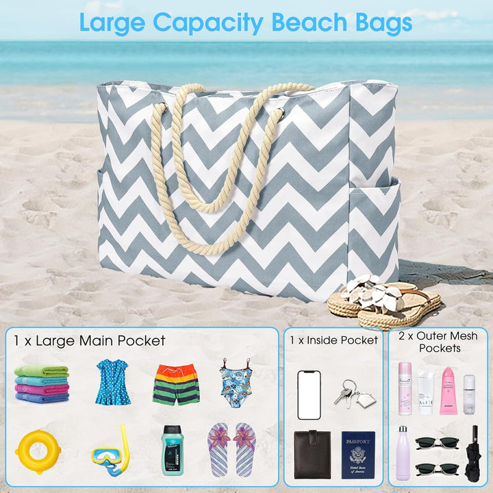 Waterproof Large Tote with Zipped Storage for Work & Play | Stornfield