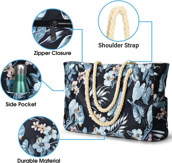Waterproof Large Tote with Zipped Storage for Work & Play | Stornfield