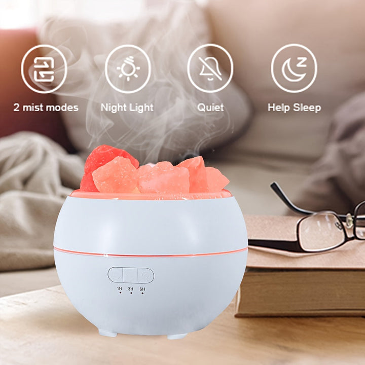 Stornfield | Salt Diffuser - 3-in-1 Essential Oil Diffuser, Himalayan Salt Lamp & Air Humidifier