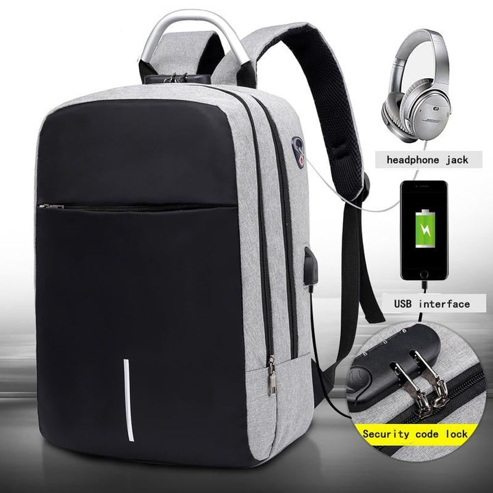 Water-Resistant Anti-Theft Laptop Backpack – Hidden Zipper Design with USB Charging | Stornfield