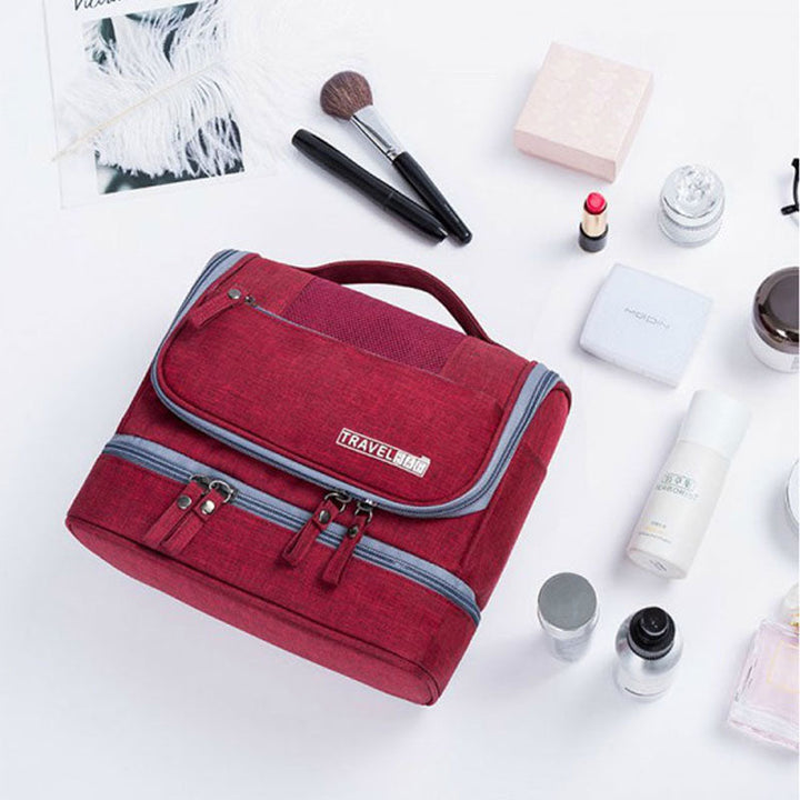 Large-Capacity Hanging Toiletry Bag Organizer – Multi-Compartment Travel Case | Stornfield