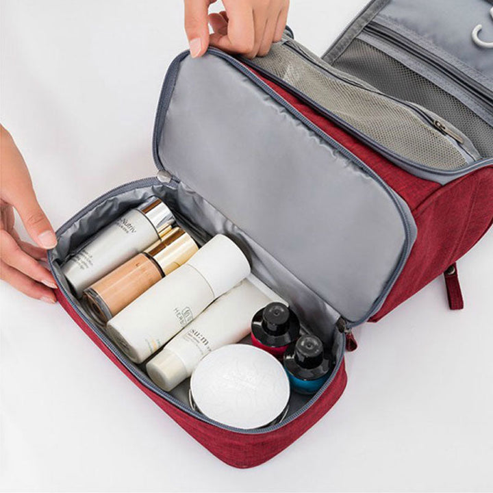 Large-Capacity Hanging Toiletry Bag Organizer – Multi-Compartment Travel Case | Stornfield