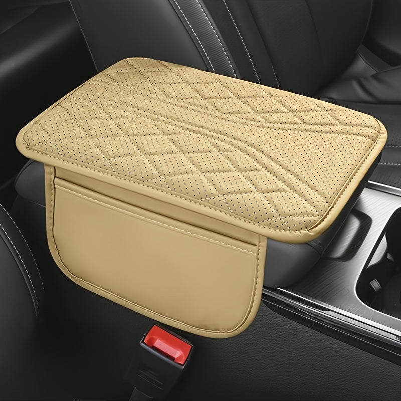 Car Armrest Organizer PU Leather with Pocket | Stornfield