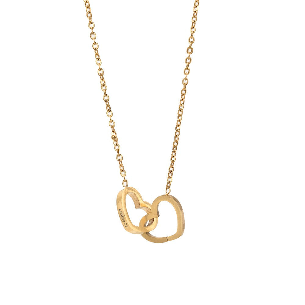 Stornfield | [Cadeau Idéal] Boîte de Rose Éternelle - Avec collier gravé & rose artificielle