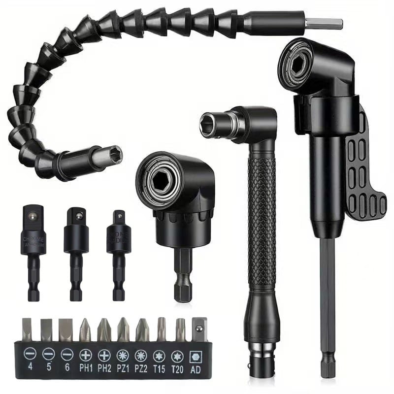 Drill machine angle attachment with accessory set | Stornfield