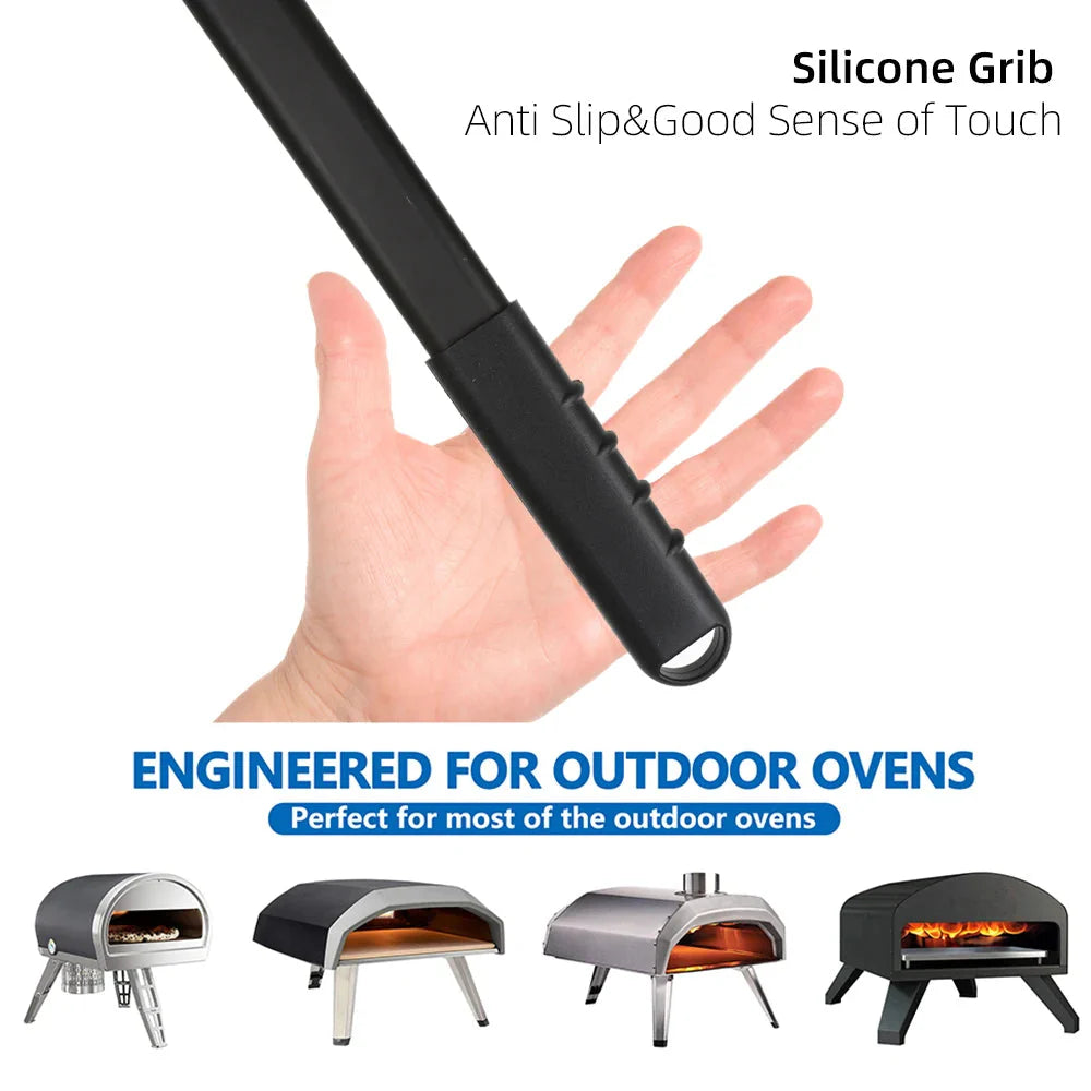 Big Pizza Perforated Shovel Paddle Handle for Oven Pizza Baking Tool | Stornfield