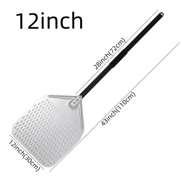 Big Pizza Perforated Shovel Paddle Handle for Oven Pizza Baking Tool | Stornfield