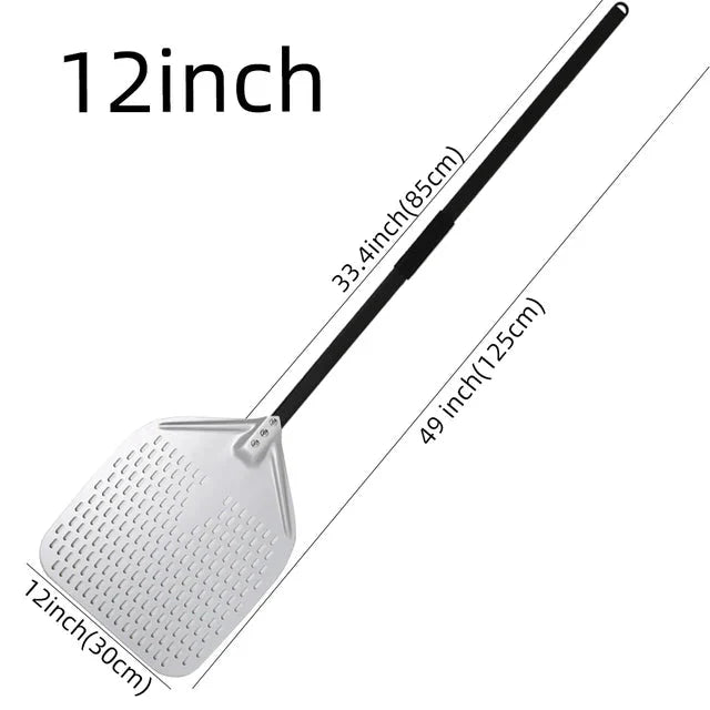 Big Pizza Perforated Shovel Paddle Handle for Oven Pizza Baking Tool | Stornfield