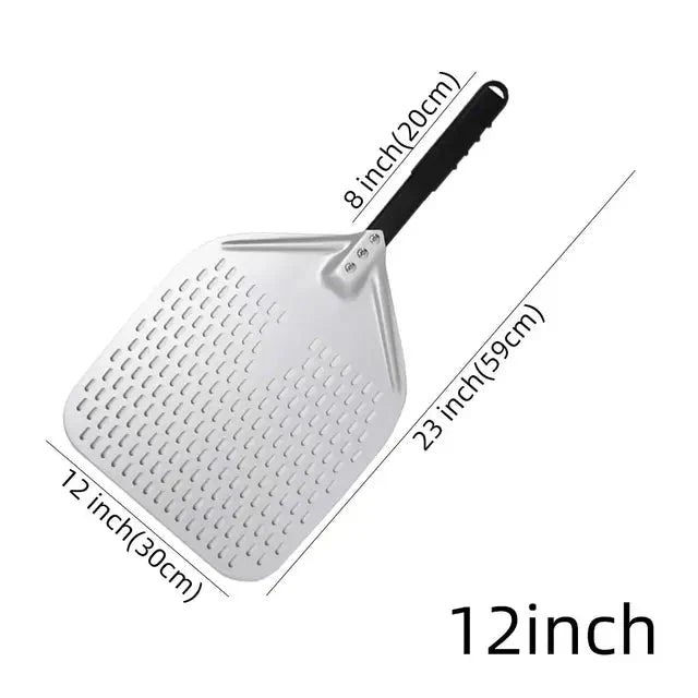 Big Pizza Perforated Shovel Paddle Handle for Oven Pizza Baking Tool | Stornfield