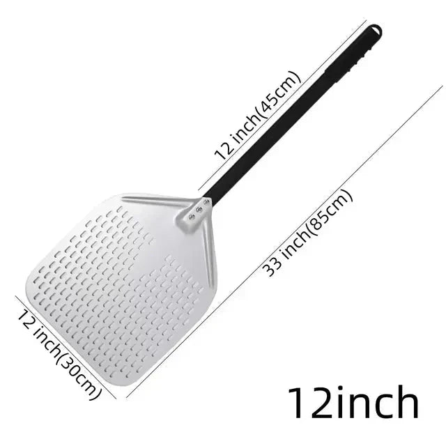 Big Pizza Perforated Shovel Paddle Handle for Oven Pizza Baking Tool | Stornfield