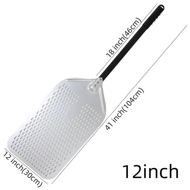 Big Pizza Perforated Shovel Paddle Handle for Oven Pizza Baking Tool | Stornfield