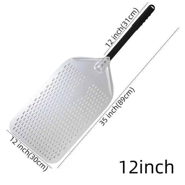 Big Pizza Perforated Shovel Paddle Handle for Oven Pizza Baking Tool | Stornfield