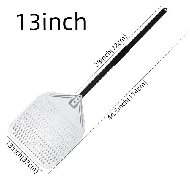 Big Pizza Perforated Shovel Paddle Handle for Oven Pizza Baking Tool | Stornfield