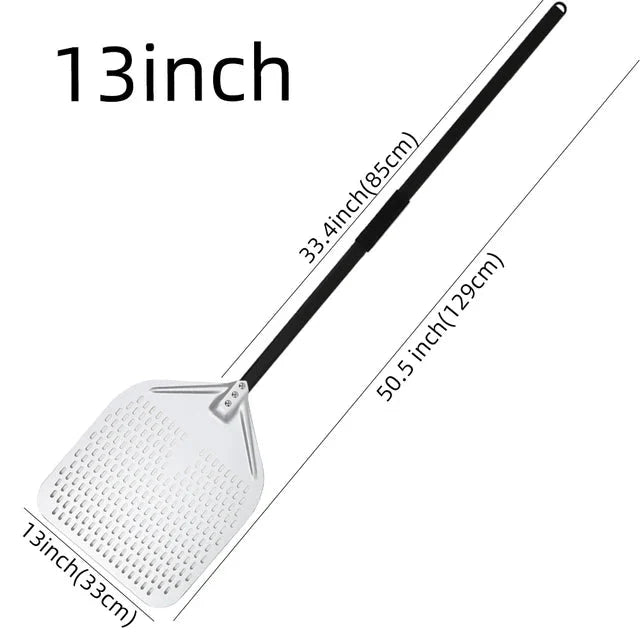 Big Pizza Perforated Shovel Paddle Handle for Oven Pizza Baking Tool | Stornfield