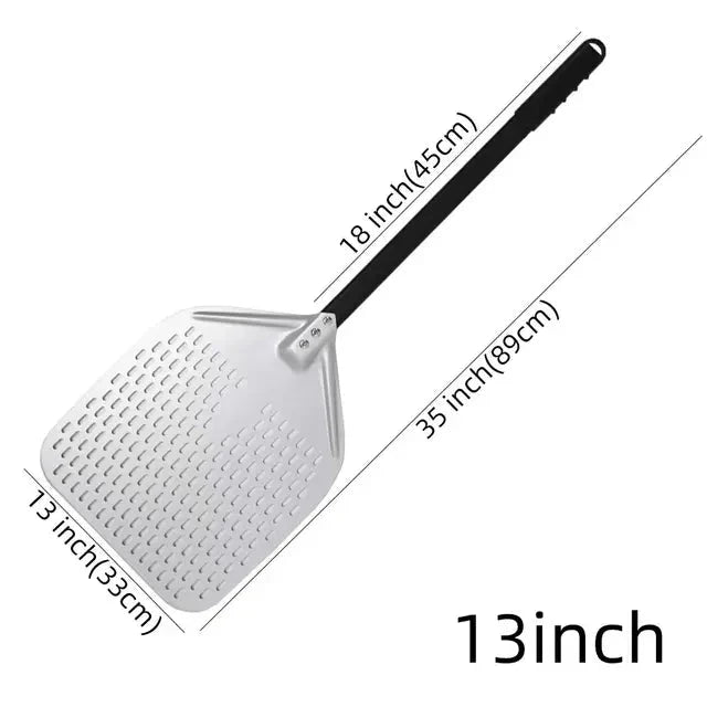 Big Pizza Perforated Shovel Paddle Handle for Oven Pizza Baking Tool | Stornfield