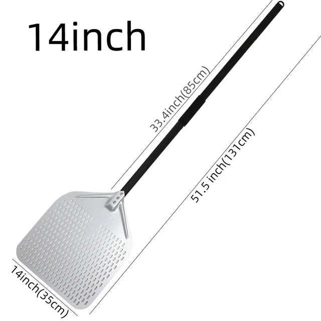 Big Pizza Perforated Shovel Paddle Handle for Oven Pizza Baking Tool | Stornfield