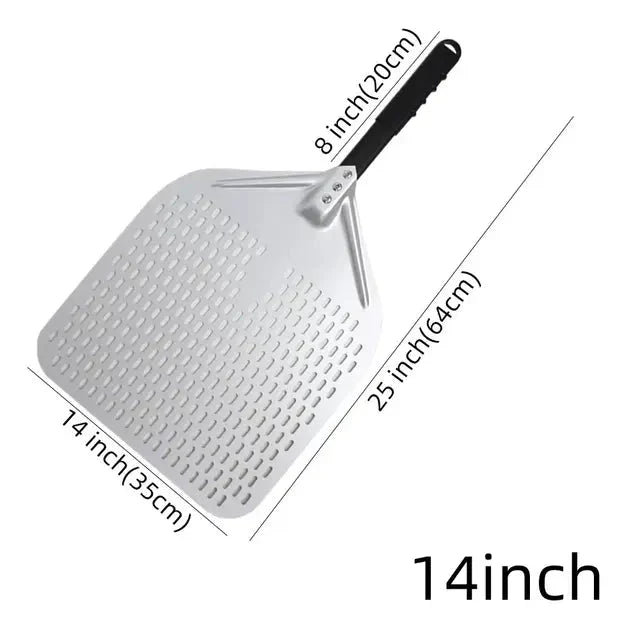 Big Pizza Perforated Shovel Paddle Handle for Oven Pizza Baking Tool | Stornfield
